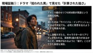 キャラクターのリアリティを守るため、あえて流暢さを捨てて感情を伝えた『拾われた男』での英語演技の解説