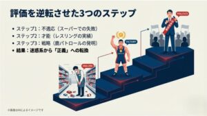 不適応、レスリングの才能、鹿パトロールという戦略を経て、迷惑系から正義のヒーローへとイメージを転換させた過程のまとめ