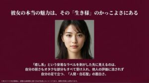 安易なラベルを剥がした先に見える、一人の人間としての白石聖の強さとかっこよさを表現した画像