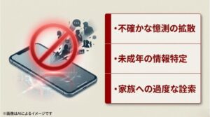 世間の噂である傲慢なエリートという見方と、真実の姿である行財政改革への執念を左右で対比させたスライド画像